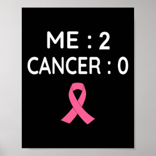 Poster Cancer 0 Fita Rosa de Consciência do Cancer da Mam