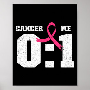 Poster Cancer 0 Fita Rosa de Consciência do Cancer da Mam