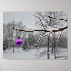 Pôster Cancer Awareness Christmas Print