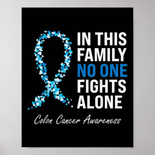 Poster Cancer Colorectal Cancer Azul