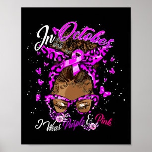 Poster Cancer Da Mama E Mês De Consciência Da Violência D