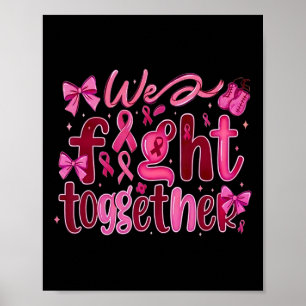 Poster Cancer Da Mama Que Lutamos Juntos