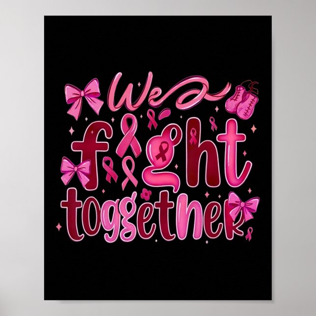 Poster Cancer Da Mama Que Lutamos Juntos (Frente)