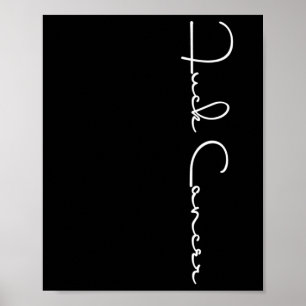 Poster Cancer de Cancer de ataque Sensibilização para o C