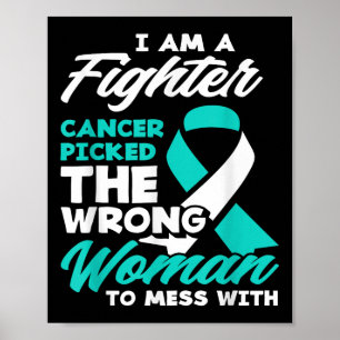 Poster Cancer De Combatente Escolhido Cancer Cervical Err