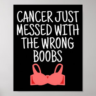 Poster Cancer De Consciência Do Cancer Da Mama Mensado Co