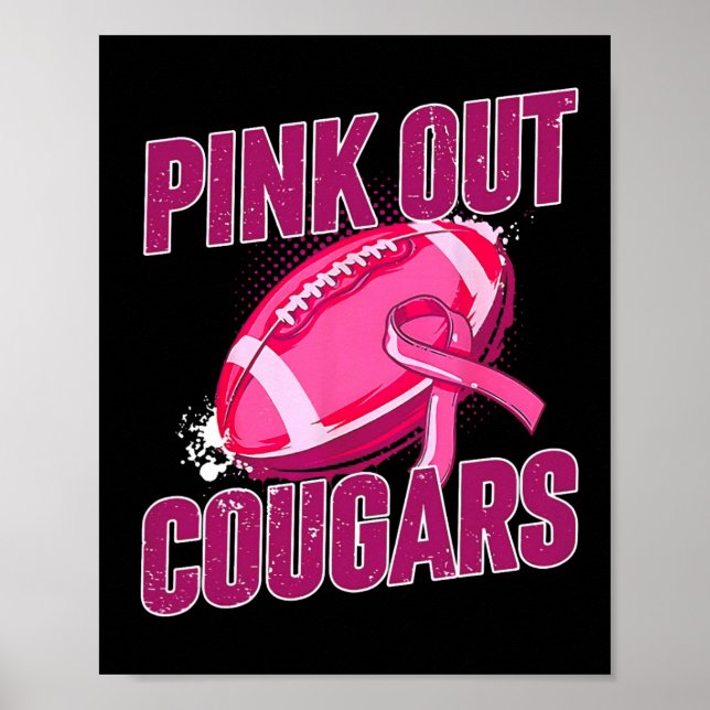 Poster Cancer de futebol de combate à mama rosa (Frente)