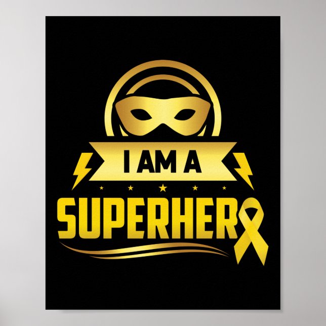 Poster Cancer De Infância Eu Sou Uma Fita De Super-Herói (Frente)