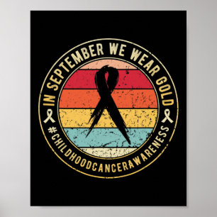 Poster Cancer De Infância Mês De Consciência Em Setembro