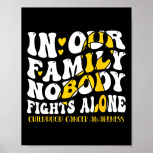 Poster Cancer De Infância Mês De Sensibilização Suporte À