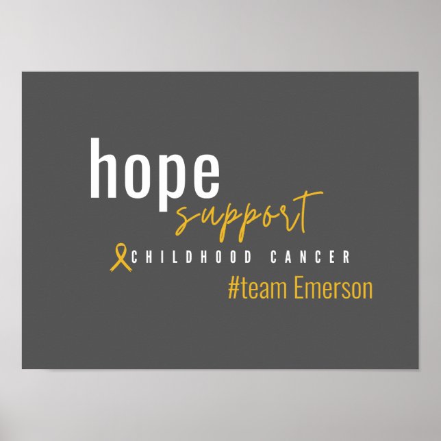 Poster cancer de infância Personalizado #nome do grupo Po (Frente)