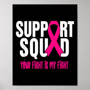 Poster Cancer de Mama de Suporte ao Guerreiro de Cancer M