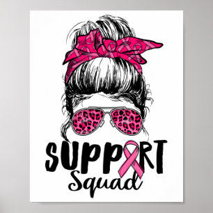Poster Cancer de Mama do Guerreiro Rosa-Rosa-Cinzento-Cin
