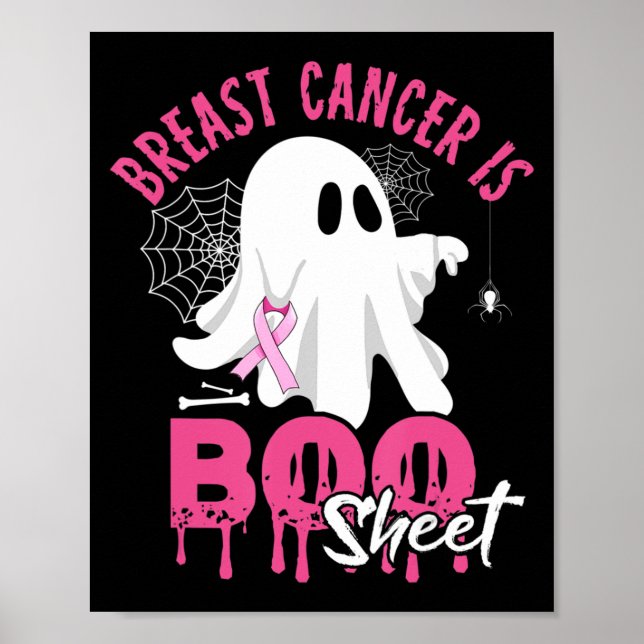Poster Cancer De Mama É Cancer De Mama Halloween De Duas  (Frente)