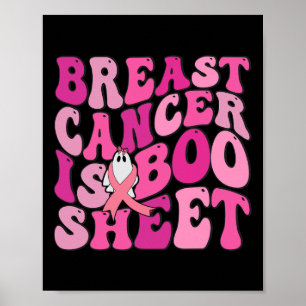 Poster Cancer De Mama Engraçado É Fita Rosa Fantasma