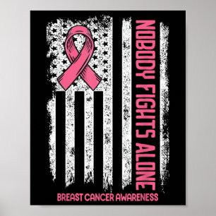 Poster Cancer De Mama Ninguém Luta Sozinho Cancer De Mama