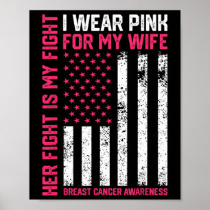 Poster Cancer De Mama Sua Luta É Minha Luta Eu Visto Wi R