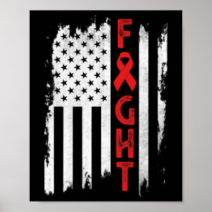 Poster Cancer De Sangue Guerreiro Cancer Sanguíneo Sensib