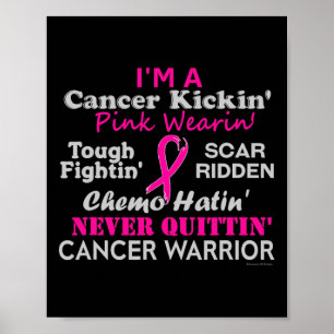 Poster Cancer do Cancer da mama Derruba a Química Odiando