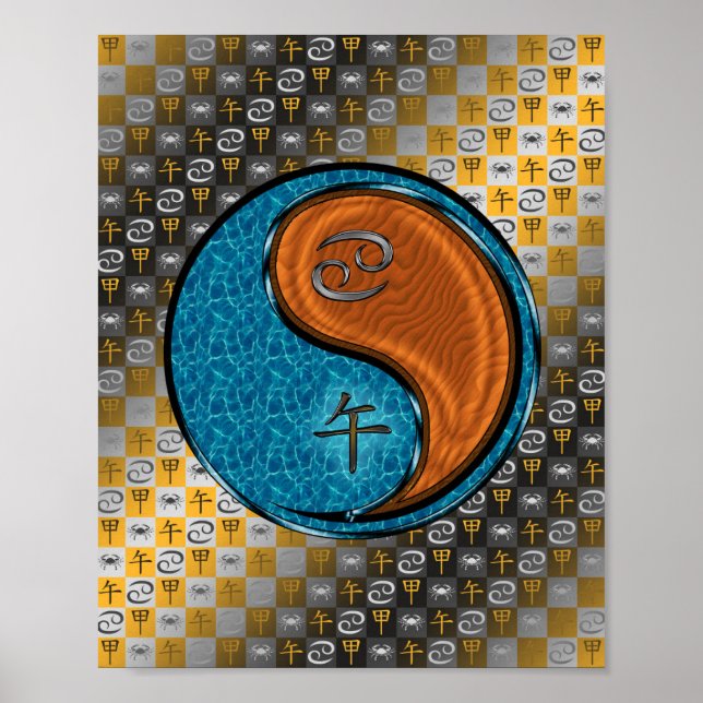 Poster Cancer e Cavalo de Madeira (Frente)