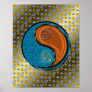 Poster Cancer e Dragão de Madeira