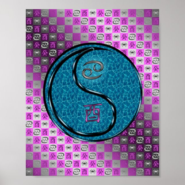 Poster Cancer e Galo de Água (Frente)