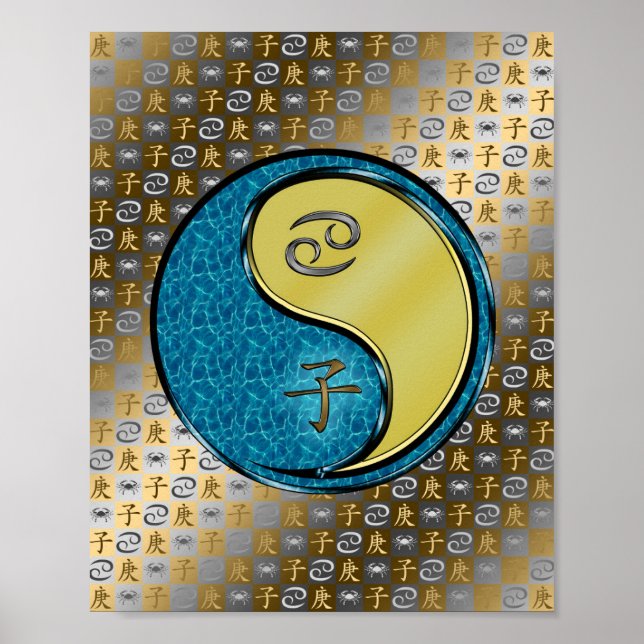 Poster Cancer e rato metálico (Frente)