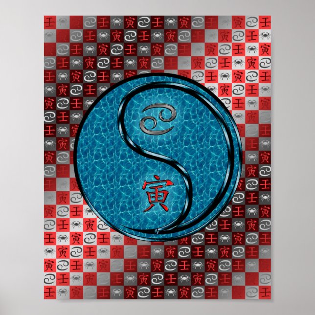 Poster Cancer e Tigre de Água (Frente)