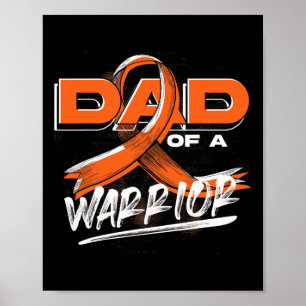 Poster Cancer Guerreiro Laranja Pai de Fita Laranja Alave