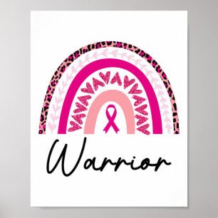 Poster Cancer Guerreiro Rosa Cancer Sensibilização Rainbo