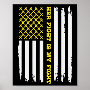 Poster CANCER INFANTIL AMERICANA BATALHA Sua Luta É Minha