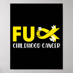 Poster Câncer Infantil Eu Uso Ouro Para Conscientização d
