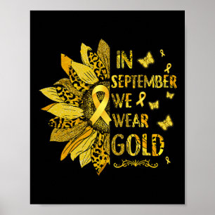 Poster Cancer Infantil Girassol Em Setembro Vestimos Ir