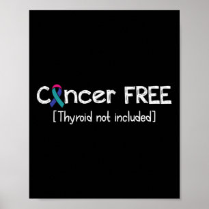 Poster Cancer livre - Faixa de opções de suporte ao Cance
