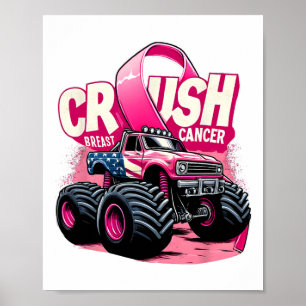 Poster Cancer Mama de Esmagamento Sensibilização do Cance