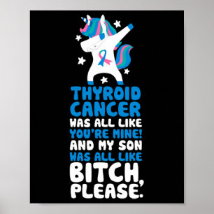 Poster Cancer Meu Filho, Por Favor, Cite Unicórnio