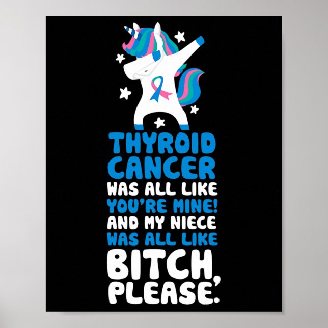 Poster Cancer Minha sobrinha por favor Unicorn (Frente)