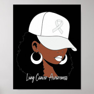 Poster Cancer pulmonar Consciência Negra Mulher Branca Fi