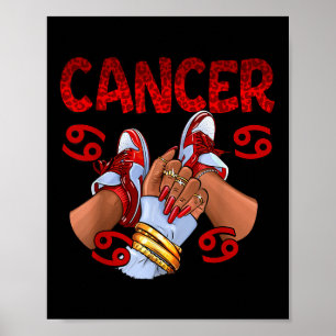 Poster Cancer Rainha de Aniversário Mulheres Sneakers Zod