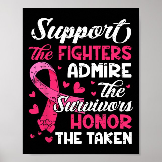 Poster Cancer Support Admire Honorário Cancer da Mama Awa (Frente)