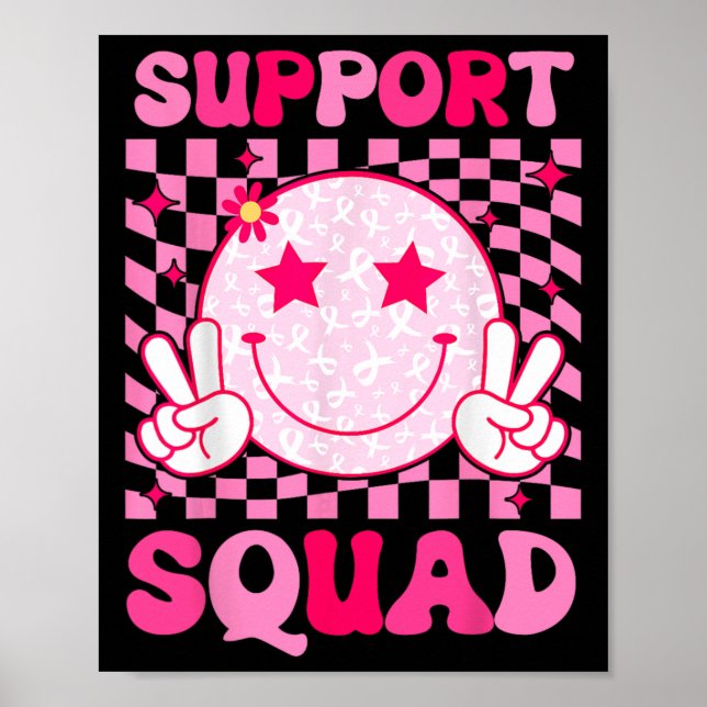 Poster Cancer Warrior Support Squad Break Cancer Awarene (Frente)