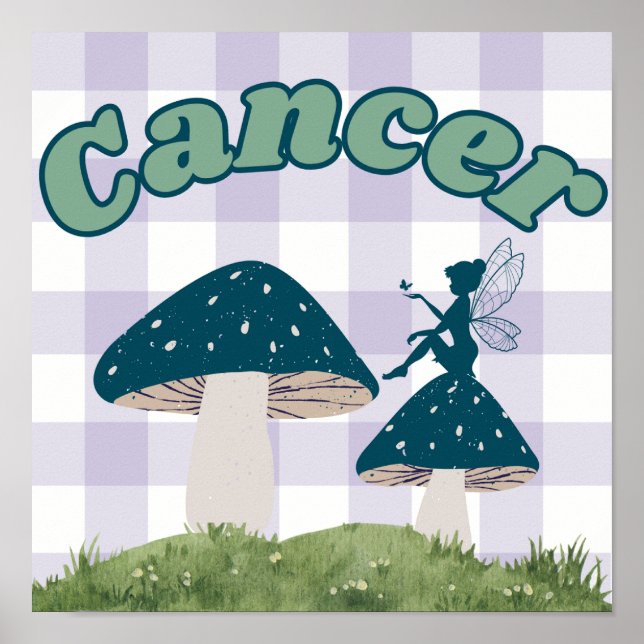 Poster Cancer Zoditagecore Fairy Mushroom (Frente)