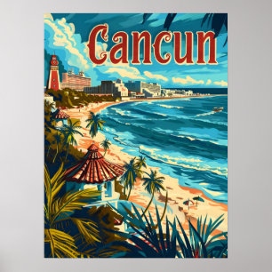 Poster Cancun Beach