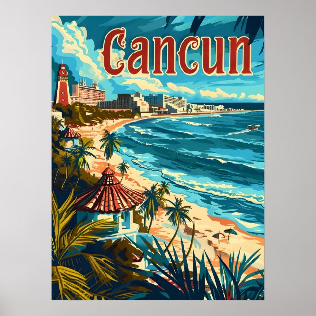 Poster Cancun Beach (Frente)
