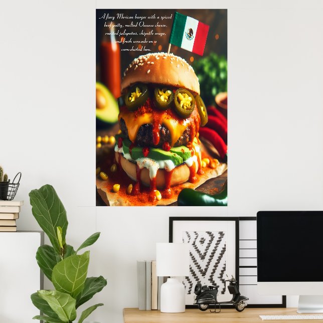 Poster Cancun Chipotle Crave 24x36 (Escritório em casa)