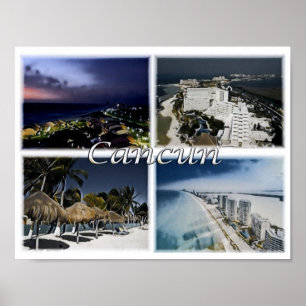 Poster Cancun - México - Mosaico -