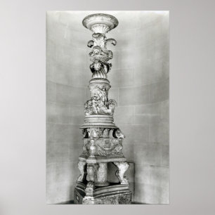 Poster Candelabra desenhado por Piranesi com base no