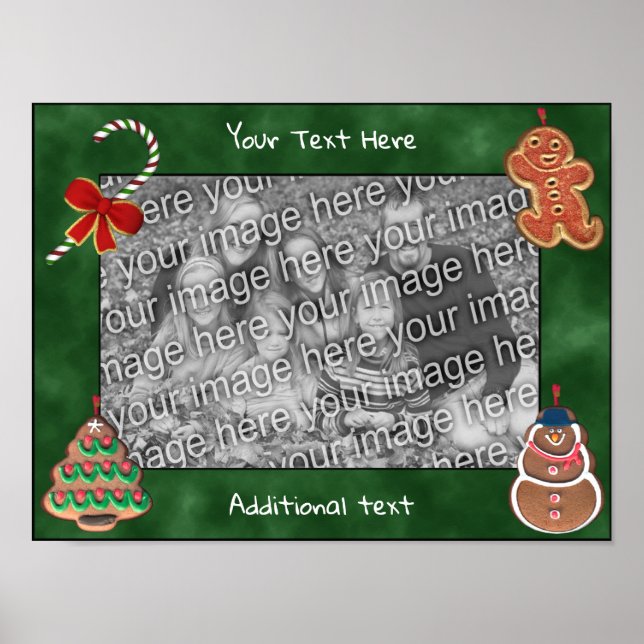 Poster Candi de Cookies de Férias Cria sua própria foto (Frente)