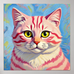 Poster "Candice" Uma Mística Disfarçada - Retrato Gato