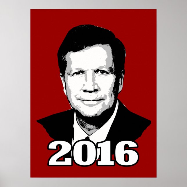 PÔSTER CANDIDATO DE JOHN KASICH 2016 (Frente)